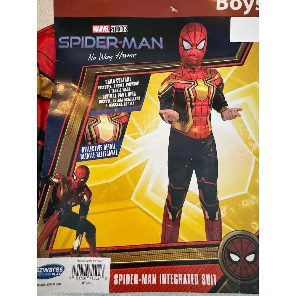 Marvel Spider-Man No Way Home Boys' Costume Size 6-7 2 Piece Set - Picture 4 of 4